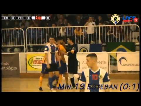 Gol de Esteban (0-1) en el Hércules San Vicente - FC Barcelona Lassa B