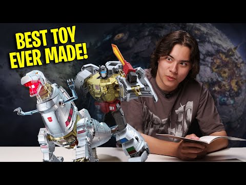 BEST TOY EVER!!! Transformers GRIMLOCK & OPTIMUS PRIME FACE OFF! Robosen Voice Activated Robot!