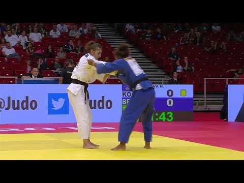 GJAKOVA, Nora (KOS) vs SILVA, Rafaela (BRA) final 57 kg Judo Grand Prix Budapest 2019.