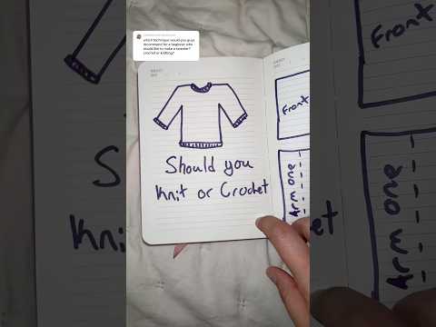 Should you knit or crochet your first sweater as a beginner? #knit #crochet