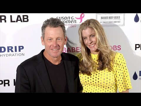 Lance Armstrong and Anna Hansen 4th Annual #BabesForBoobs Pink Carpet
