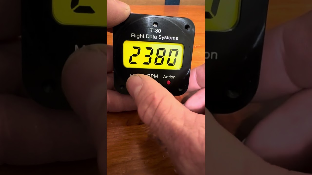 T-30 Tachometer Demo by Flight Data Systems