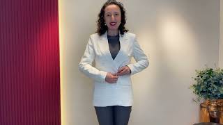 Vídeo Blazer Algodão Trappiche Off White