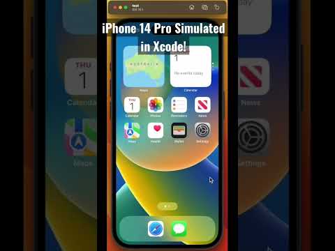 iPhone 14 Pro Simulated in Xcode! #shorts