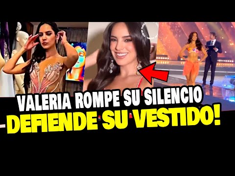 VALERIA FLOREZ SE CONFIESA TRAS CRITICAS POR SU VESTIDO EN EL MISS SUPRANATIONAL