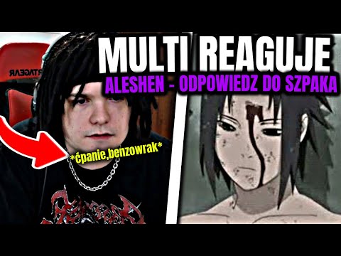 MULTI reaguje na Aleshen - Odpowiedź (prod. ggweely) 🔪 *rare drama*