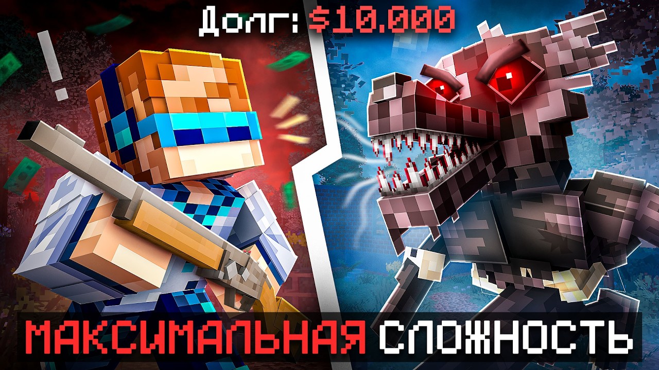 😱 Майнкрафт, но Мы Отдаём 10.000$ ДОЛГА В Страшном Лесу [Финал: Debt Hunt] + Фиксплей