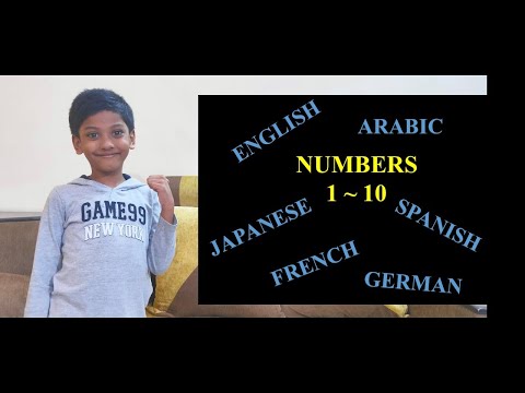 Akhil Explores I Number 1 to 10 in English, Japanese, French, Arabic, German, Spanish