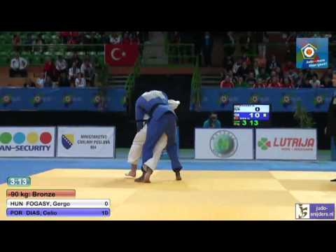 Judo 2013 European Championships Juniors: Fogasy (HUN) - Dias (POR) [-90kg] bronze