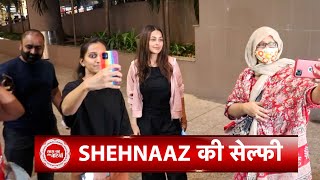Shehnaz Gill Greets her Fans On Airport As She Returns Mumbai