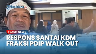 Kang Dedi Merspons Soal Aksi Walk Out Fraksi PDIP saat Rapat Paripurna gegara Merasa Direndahkan