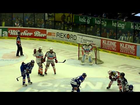 EC-KAC @ VSV - HF 4 - KAC-Fans helfen VSV-Fans beim Stimmung machen im Powerplay - 22.03.2011