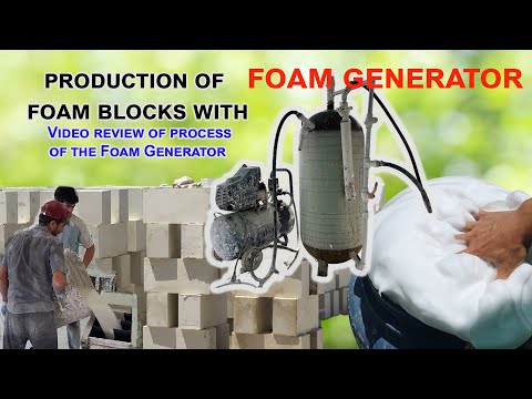 Amazing Foam Concrete Block Production , Foam Generator Review. Foam Generator Operating Principle.