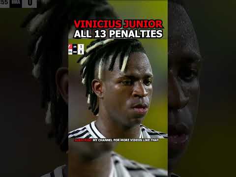 VINI, WHATS WRONG WITH YOU? Vinicius Junior all 13 penalties #football #footballedit #soccer