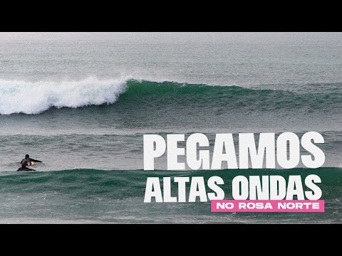 Pegamos Altas Ondas no Rosa Norte #praiadorosa #surf