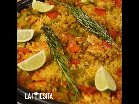 Cómo hacer Paella de Pollo (arroz con pollo)