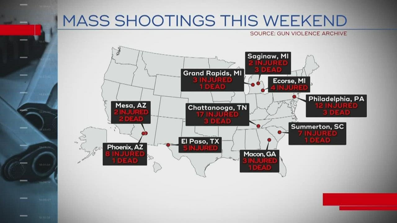 Gun debate intensifies with multiple mass shootings in short time since Uvalde
