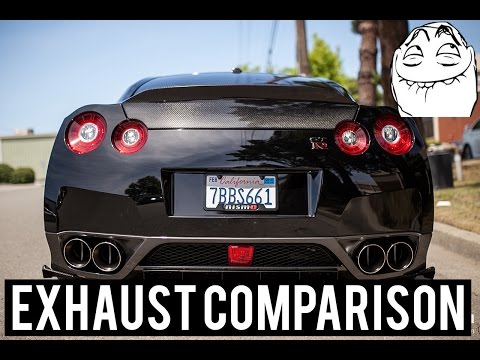Nissan GTR R35 Exhaust Comparison [Meisterschaft, Armytrix, Akrapovic, etc]