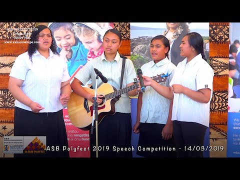 ASB POLYFEST 2019 MARCH 14th   Tonga Stage Speech Competition