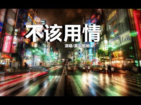 不该用情（女生版）-莫叫姐姐【動態歌詞Lyrics】