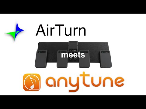 AirTurn & Anytune - Remote Control Backing Tracks Live with Band Guitar Drums Keyboard Saxophone