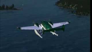 preview picture of video 'Bedwell Harbour to Roche Harbor -- Amigo Air Beech (FSX)'