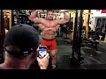 Posing Update 23 Weeks Out and 405x9 Bench Press at Dino's Gym | Conquering the Universe