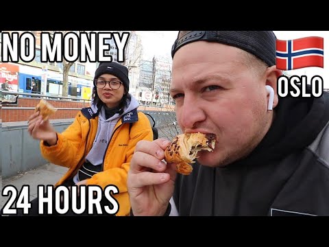 LIVING for FREE in Oslo, Norway for 24 HOURS ft ClickForTaz