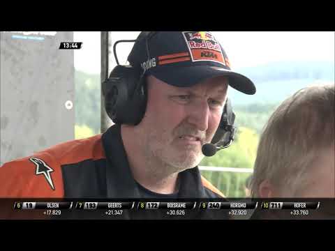 Thomas Olsen passes Tom Vialle - MX2 Race 2 - MXGP of Czech Republic 2019