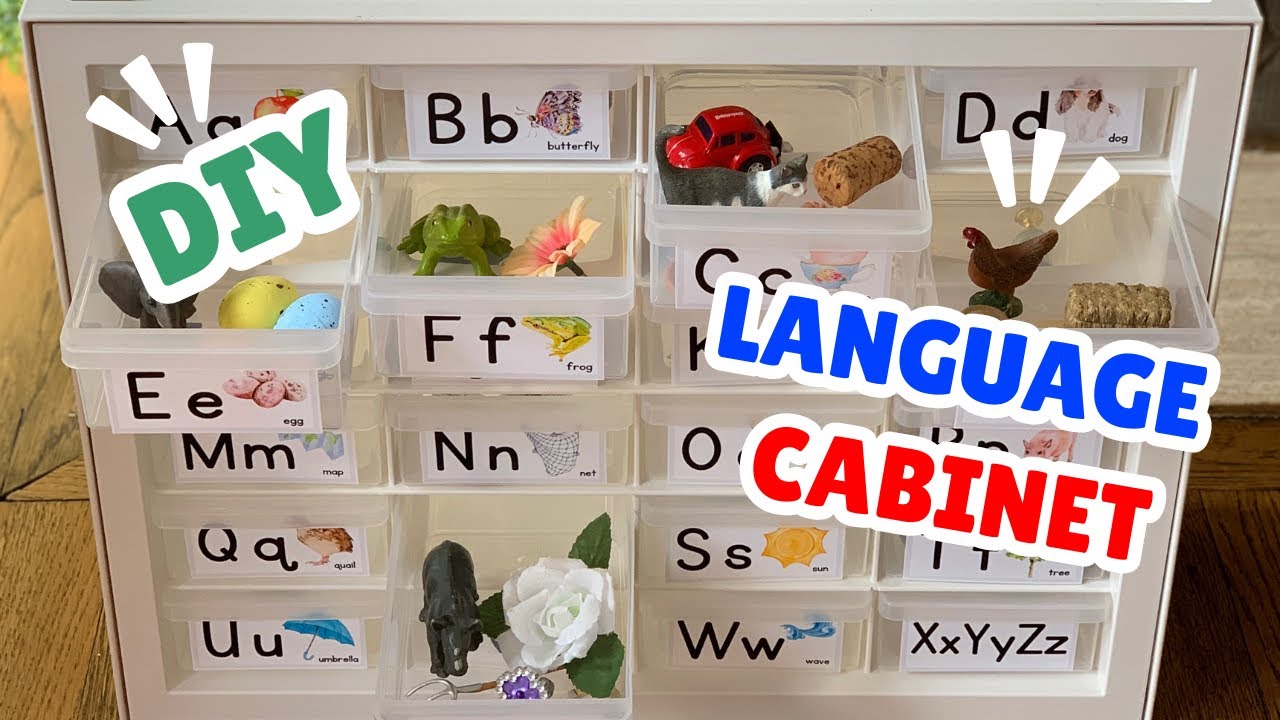 DIY Montessori Language Sound Cabinet #montessorimaterials #montessori #preschool #diycrafts