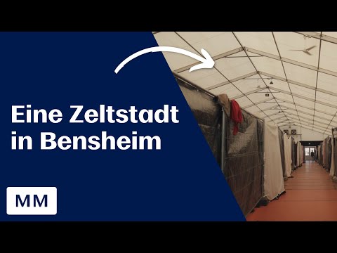 So leben Geflüchtete in einer Zeltstadt in Bensheim