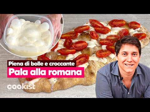 Pala romana: la ricetta con il procedimento per ottenere un impasto leggero e pieno di bolle