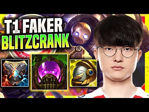 FAKER IS SO GOOD WITH BLITZCRANK! - T1 Faker Plays Blitzcrank Support vs Thresh! | Season 11