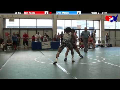 Tom Keanu vs. Ryan Mosley at 2013 Junior Nationals - FILA - GR