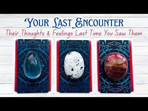 Your Last Encounter With Them • What Were They Thinking & Feeling? Pick a Card Love Reading 