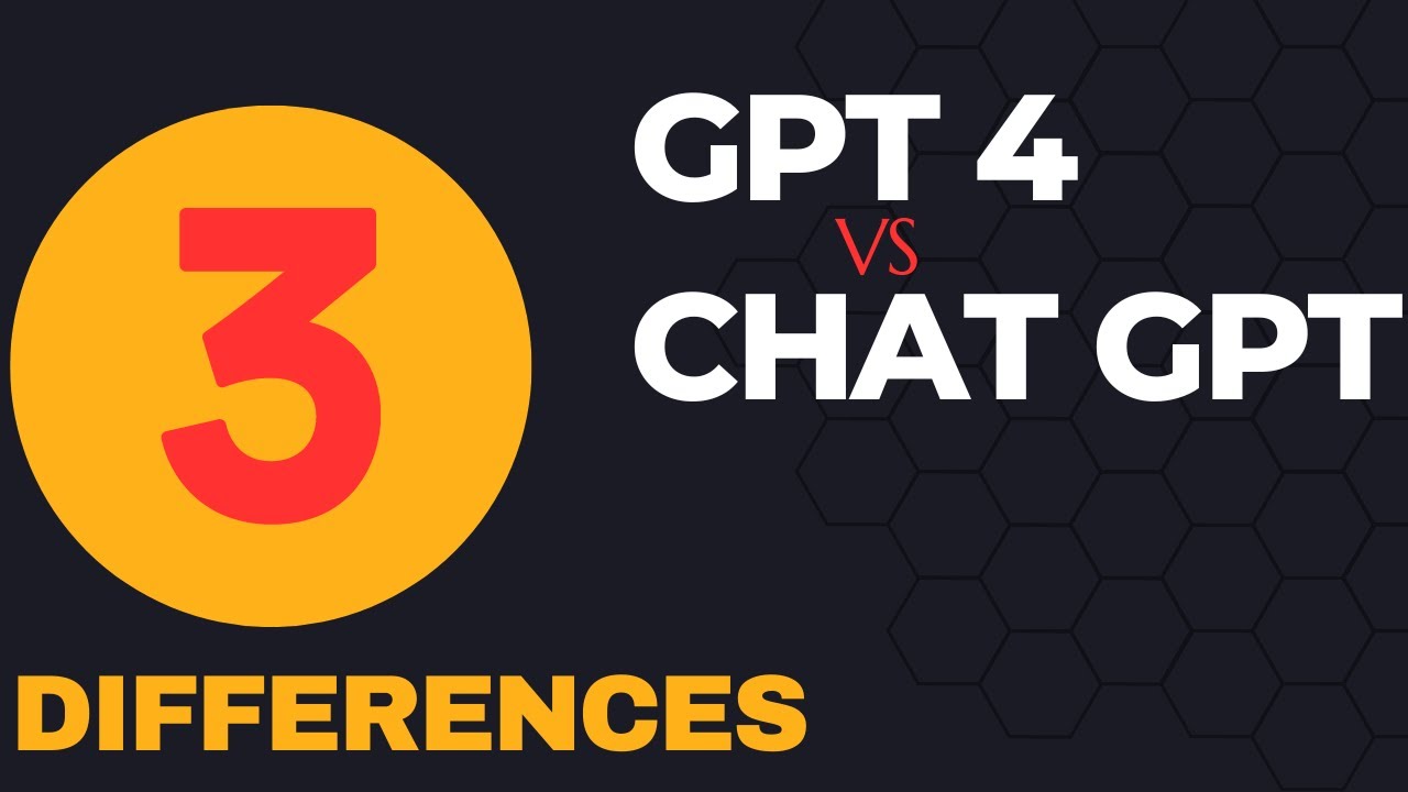 3 Important diffrences between GPT-4 Vs ChatGPT