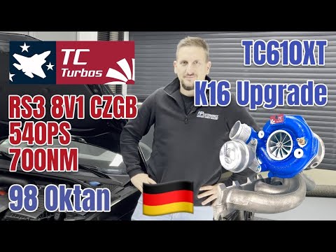 TC610XT -2.5 TFSI- Upgrade Turbo turbo im AUDI RS3 8V1 CZGB - 98 Oktan- 540HP 700NM - HPerformance