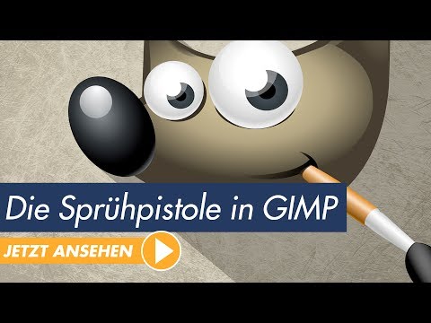 GIMP Tutorial: Die Sprühpistole richtig einsetzen