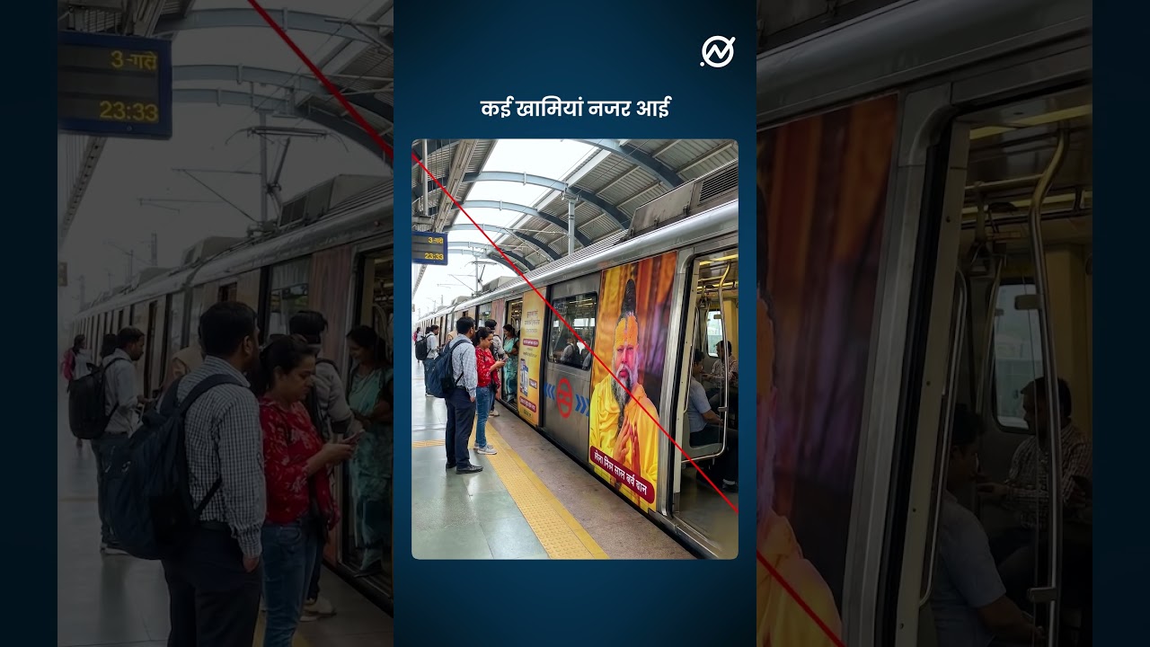 ट्रेन पर लगाई गई Premanand Maharaj की तस्वीर?