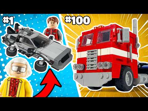 100 CUSTOM LEGO CARS in 10 MINUTES!!!
