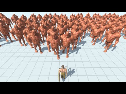Army of 100 HILL GIANTS vs ALL TEAMS Animal Revolt Battle Simulator
