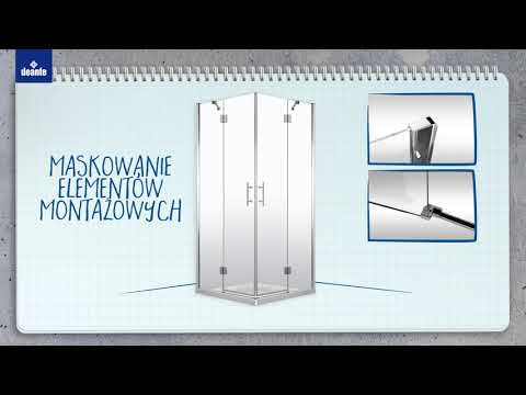 Миниатюра изображения товара Душевой уголок Deante Funkia KYC N41K (черный)