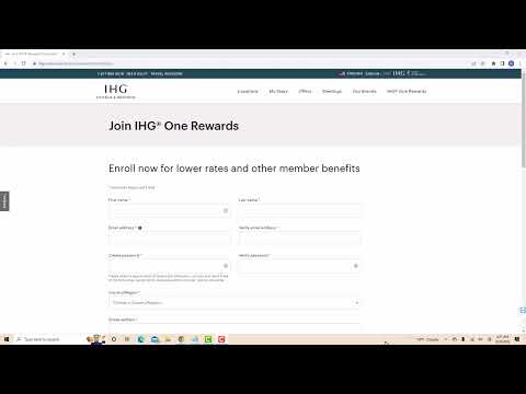 Ihg Online Account Sign Up Tutorial