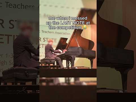 messed up the LAST NOTE 😭 #piano #competition #music #recital #chopin #wrong #sonata #scherzo #fyp