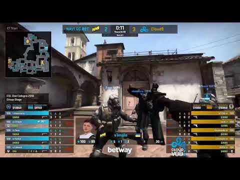 Cloud9 vs NaVi (Inferno) at ESL ONE Cologne 2018 - map1