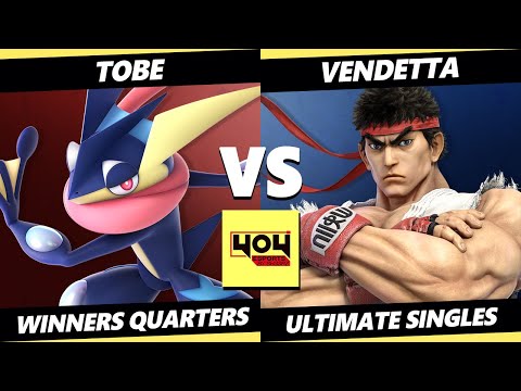 4o4 Weekly 77 - Tobe (Greninja) Vs. Vendetta (Ryu) Smash Ultimate - SSBU