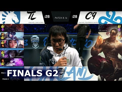 Team Liquid vs Cloud 9 - Game 2 | Grand Finals S8 NA LCS Summer 2018 | TL vs C9 G2
