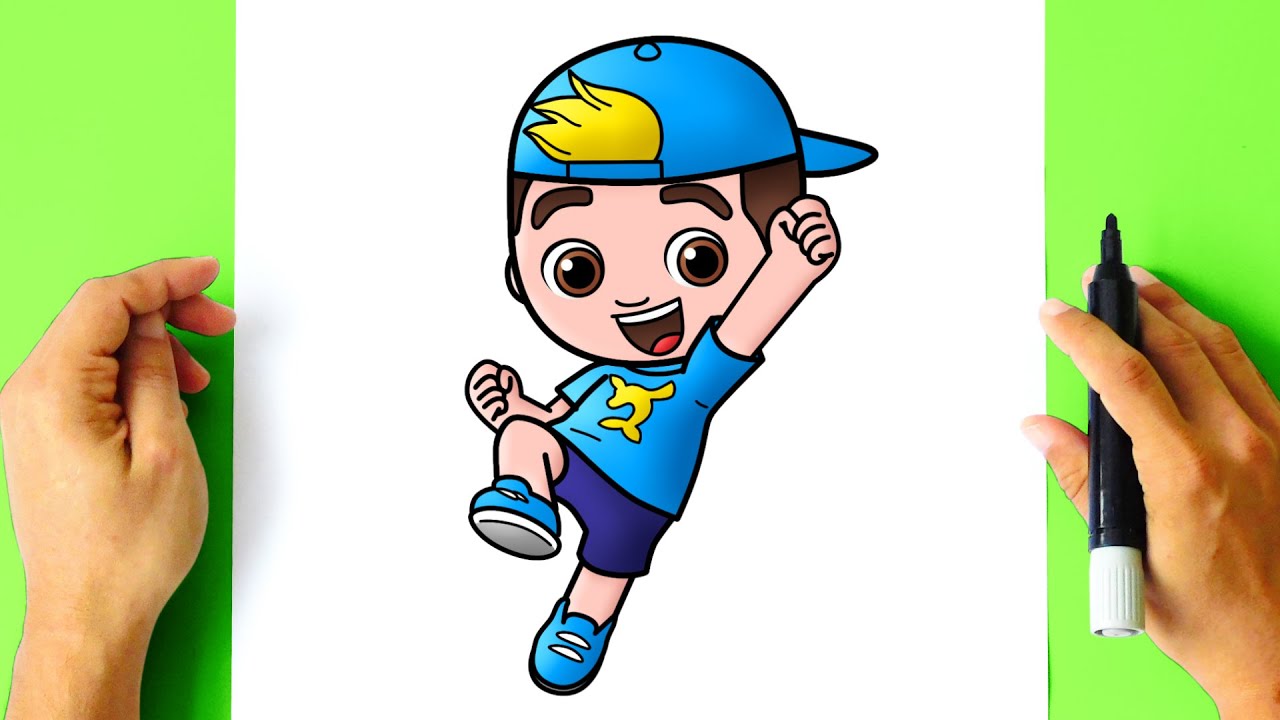 Como DESENHAR o LUCCAS NETO passo a passo - Fácil