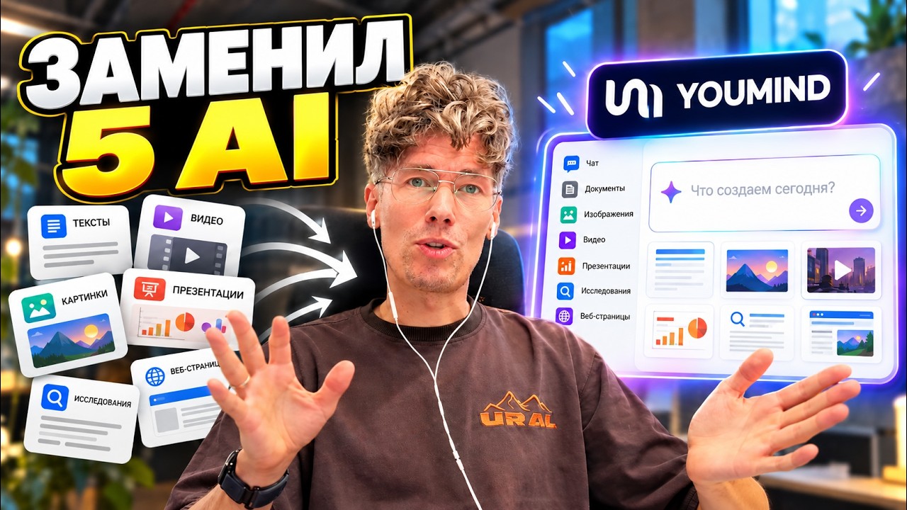 Я заменил 5 AI-инструментов одним. Обзор YouMind