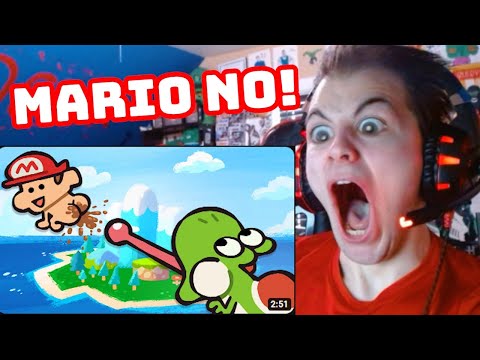 Yoshi's Stinky Baby - Ultimate SUPER MARIO Cartoons REACTION!!!
